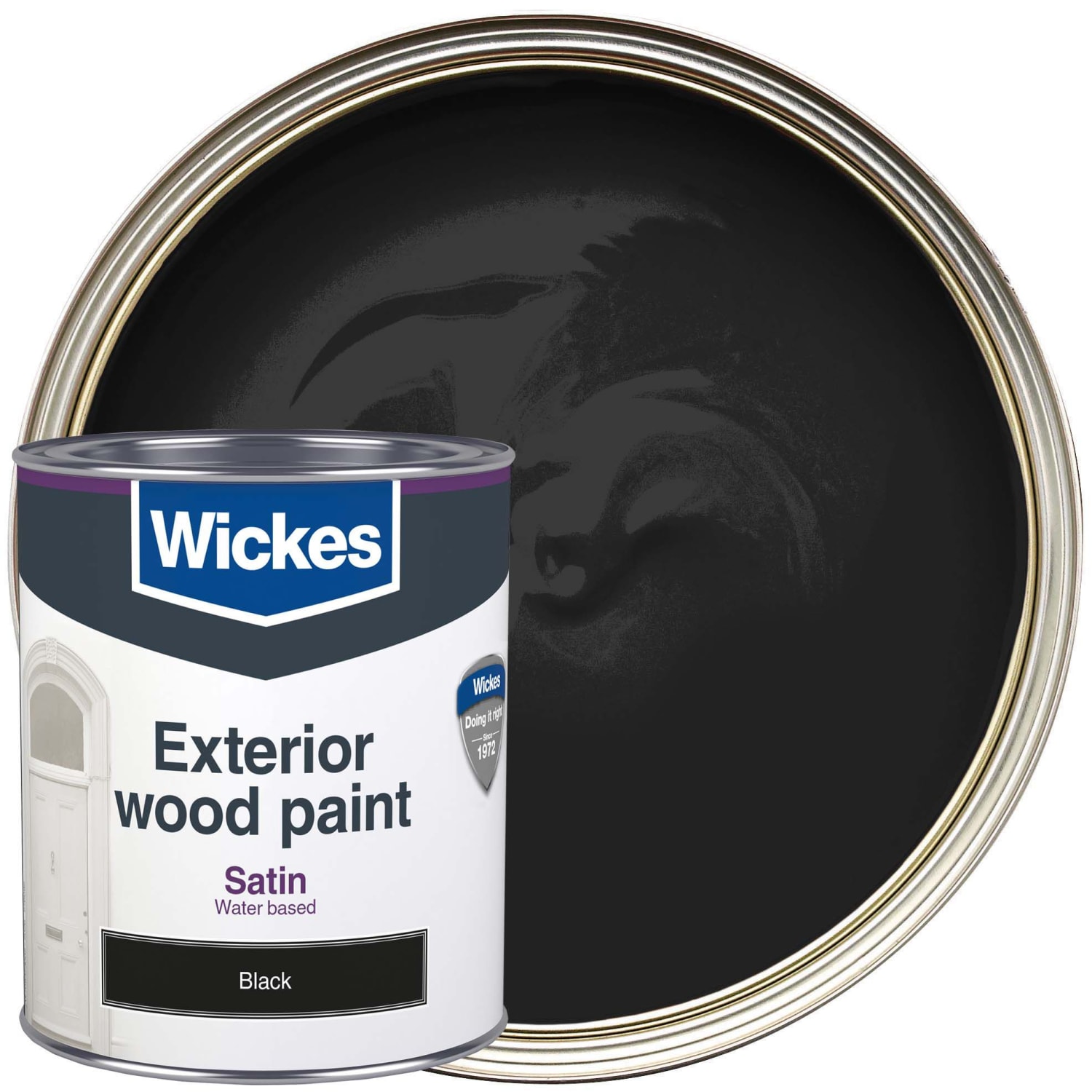 Black exterior wood paint sale