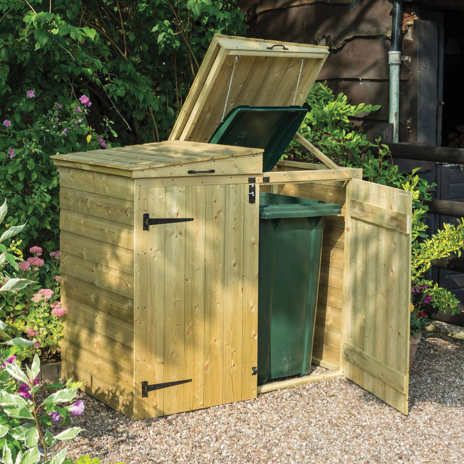 Wheelie bin storage top
