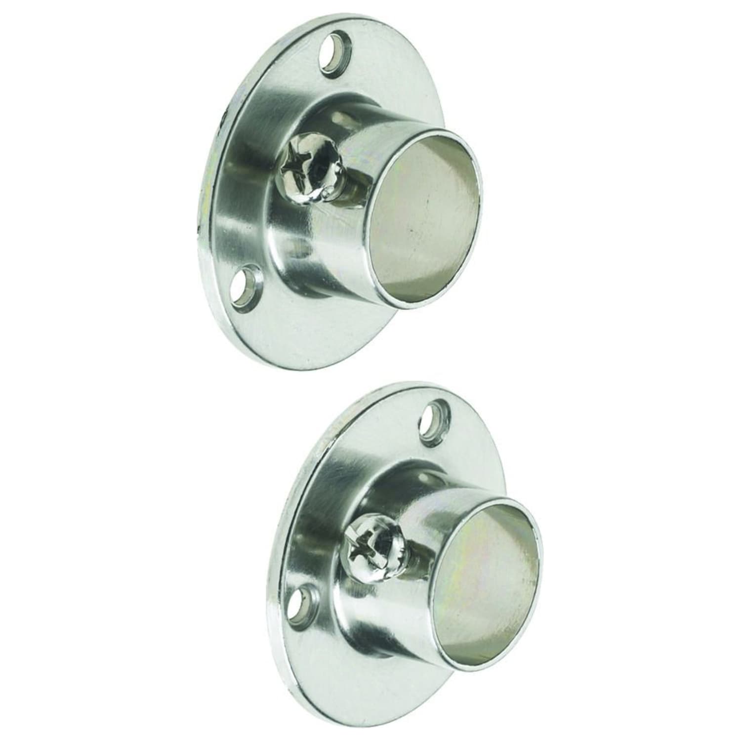 Wickes Interior Wardrobe Rail Retaining Socket 19mm Brushed