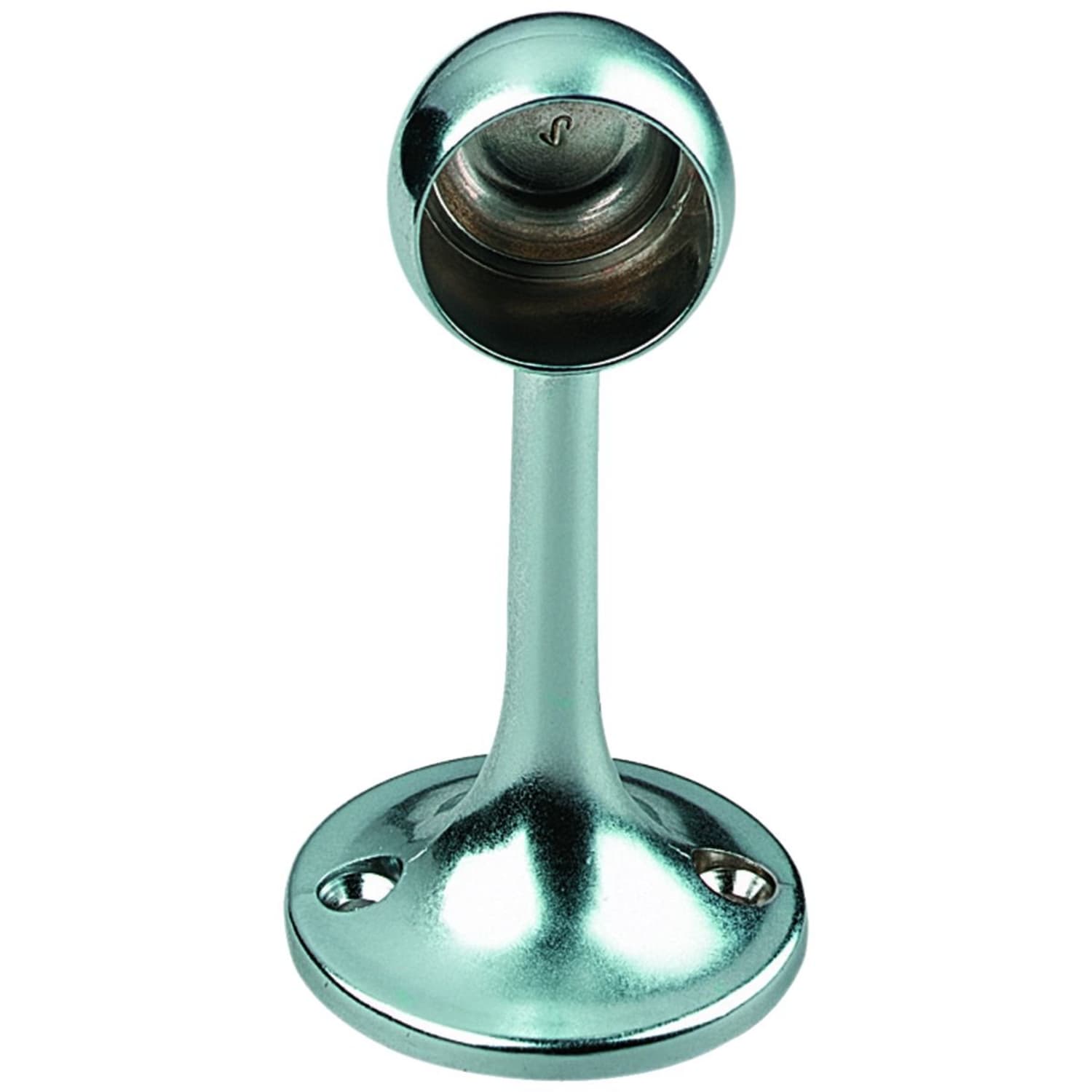 Wickes Interior Wardrobe Rail Deluxe Socket 25mm Chrome Pack of