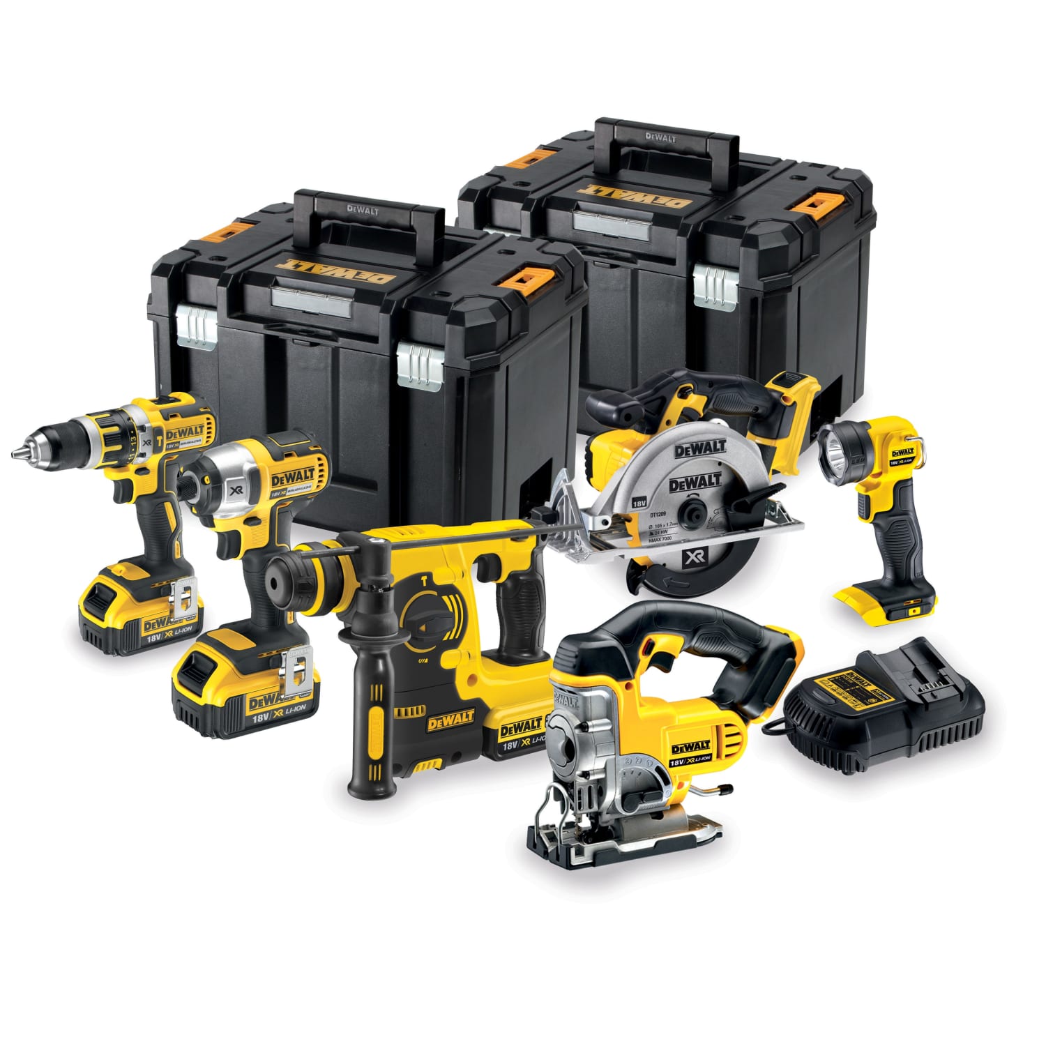 DEWALT DCK699M3T-GB 18V Xr Brushless 6 Piece Power Tool Set | Wickes.co.uk