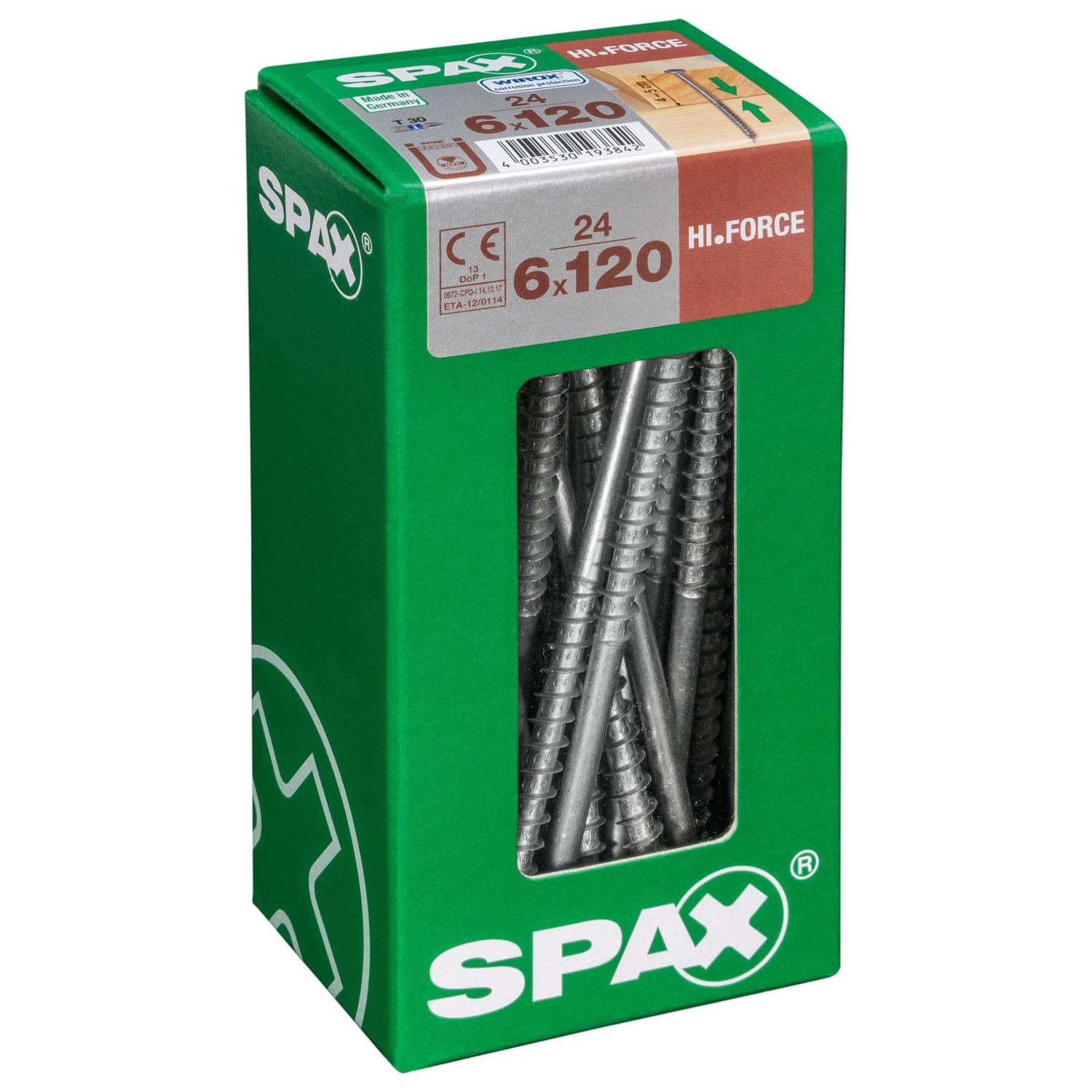 SPAX WIROX ワッシャーネジ 6.0×120 (100本入) [0251010601205] 0251010601205  販売単位：1 送料無料 - 3