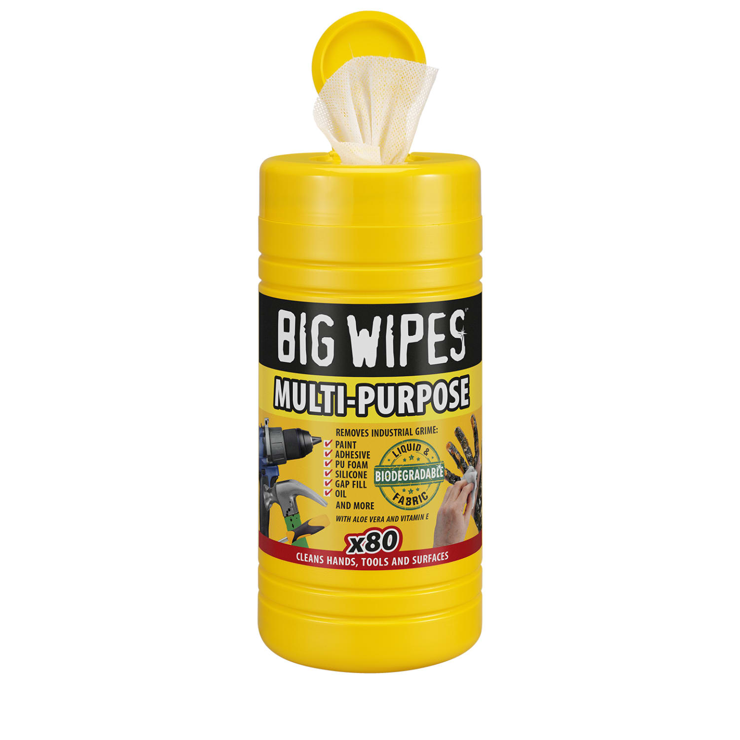 Big Wipes Multi-Purpose Antiviral Cleaning Wipes tub of 80