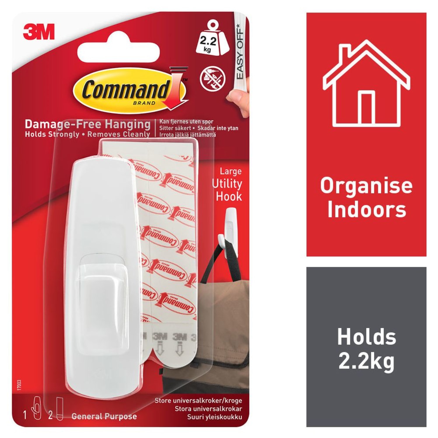  Command 12 Large Utility Hooks : Home & Kitchen