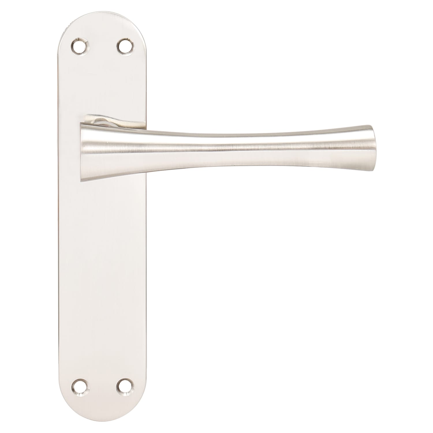 Door handle brushed nickel top