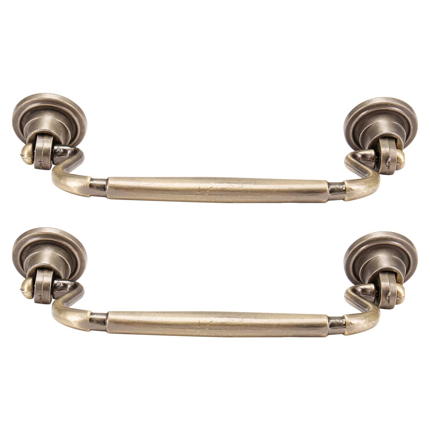 Georgian Drop Cabinet Handle Antique Brass 115mm - Pack of 2