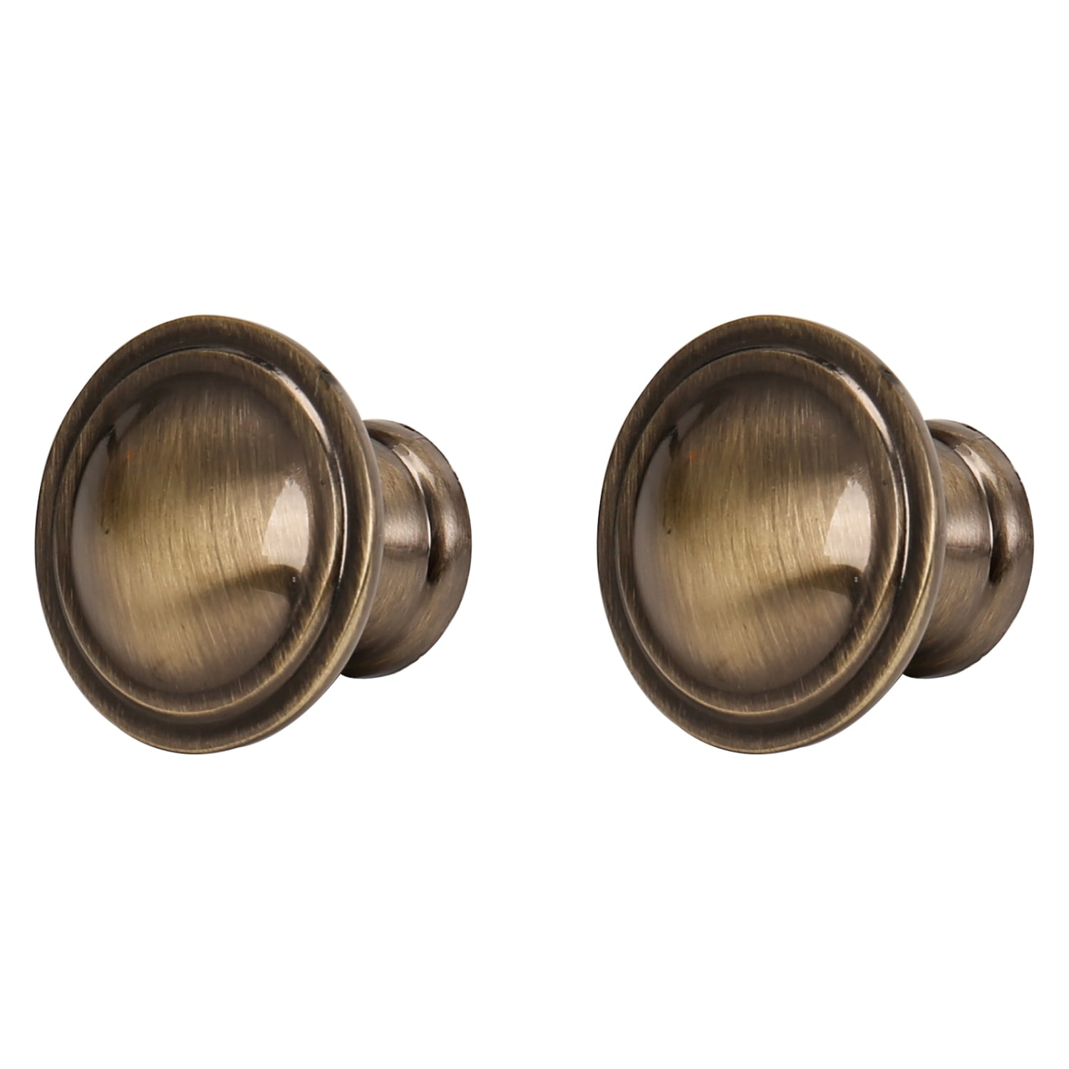 Ring Door Knob Antique Brass 35mm - Pack of 6