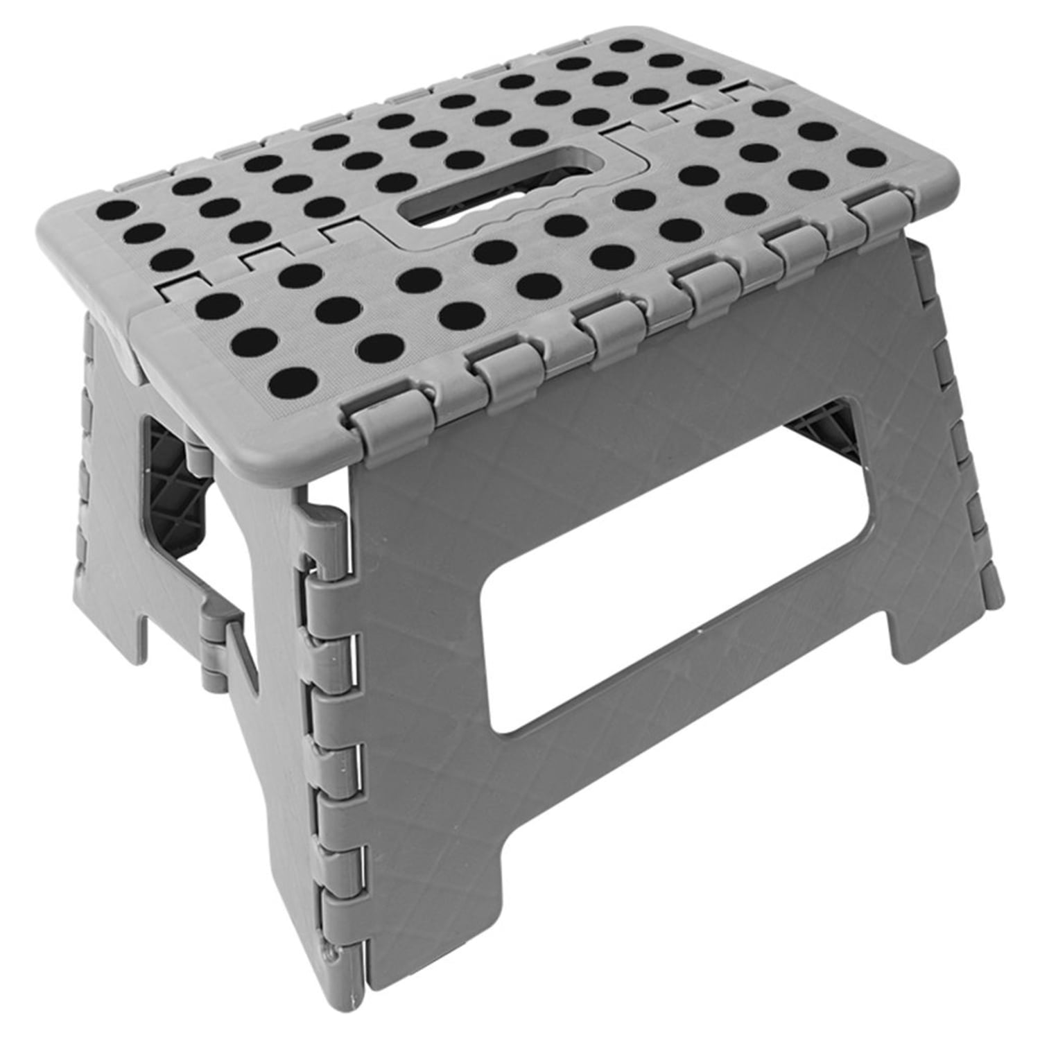 Wickes Plastic Folding Step Stool Grey