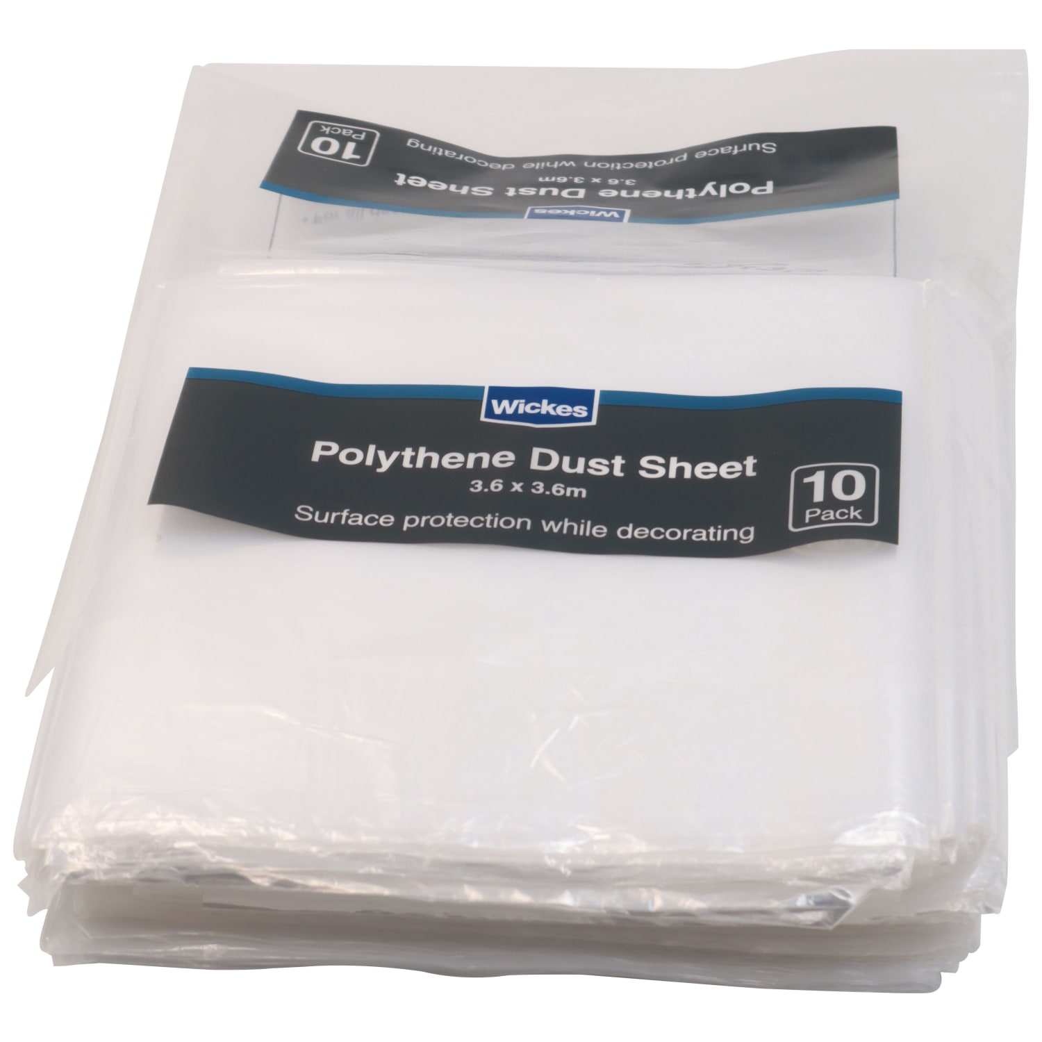 Polythene Dust Sheets - 3.65 x 3.65m - Pack of 10 | Wickes.co.uk