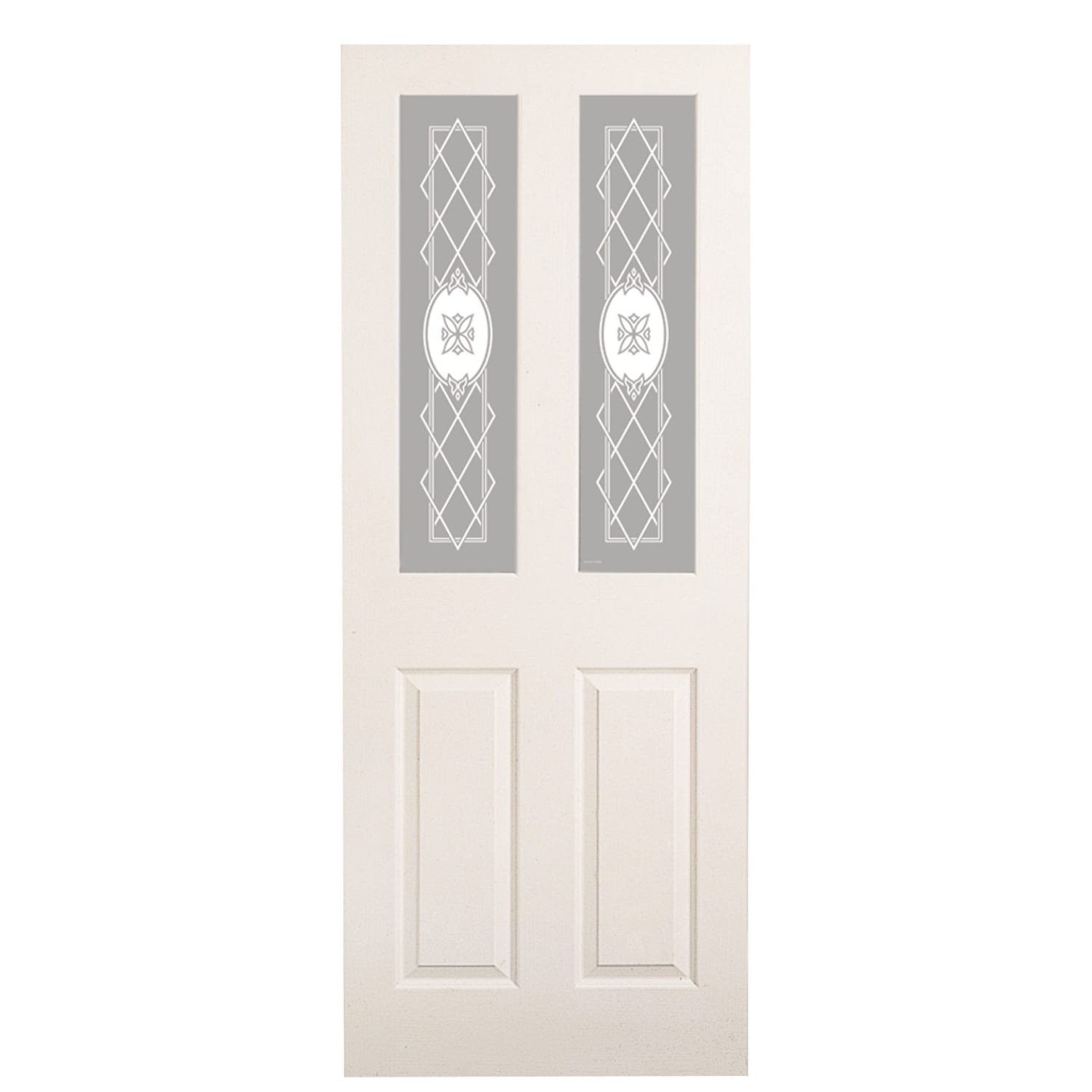 Wickes Chester White Glazed Grained Moulded 4 Panel Internal Door