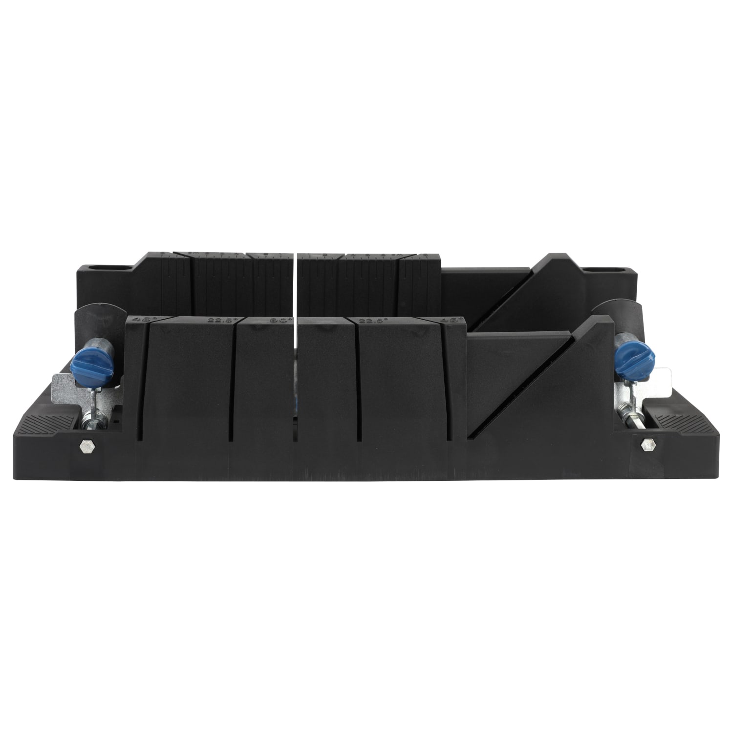 Mitre box clearance with clamps