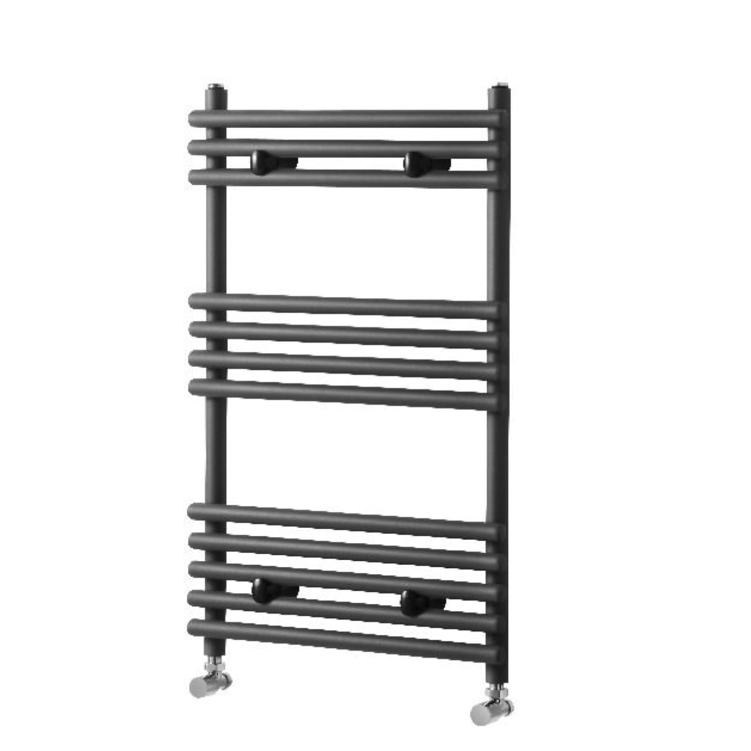 Towelrads Liquid Round Tube Anthracite Heated Towel Rail Radiator - Various  Heights Available | Wickes.co.uk