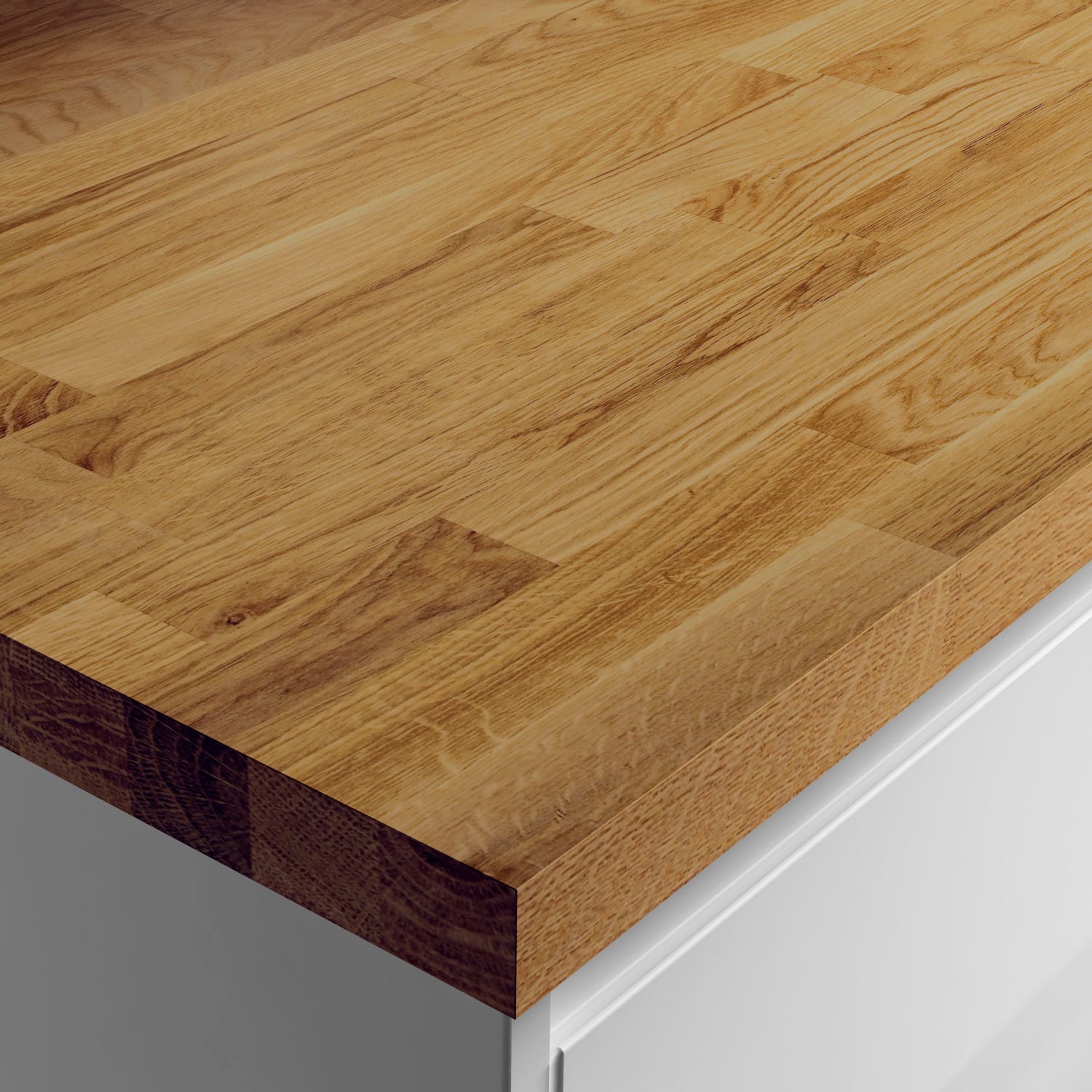 Wickes Solid Wood Breakfast Bar Dark Oak 900 x 38mm x 2m