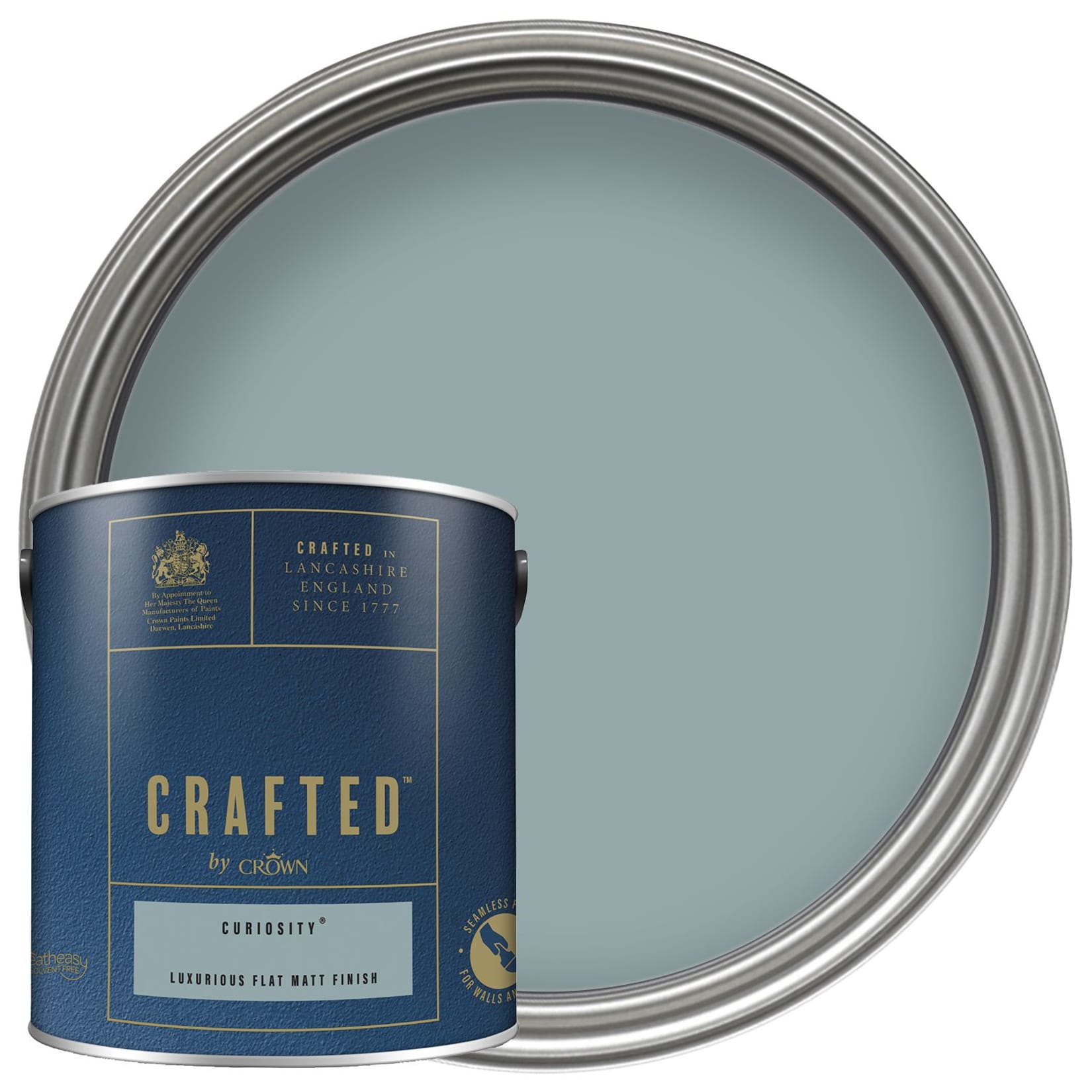 Crafted By Crown Flat Matt Emulsion Interior Paint Curiosity 2 5l Wickes Co Uk