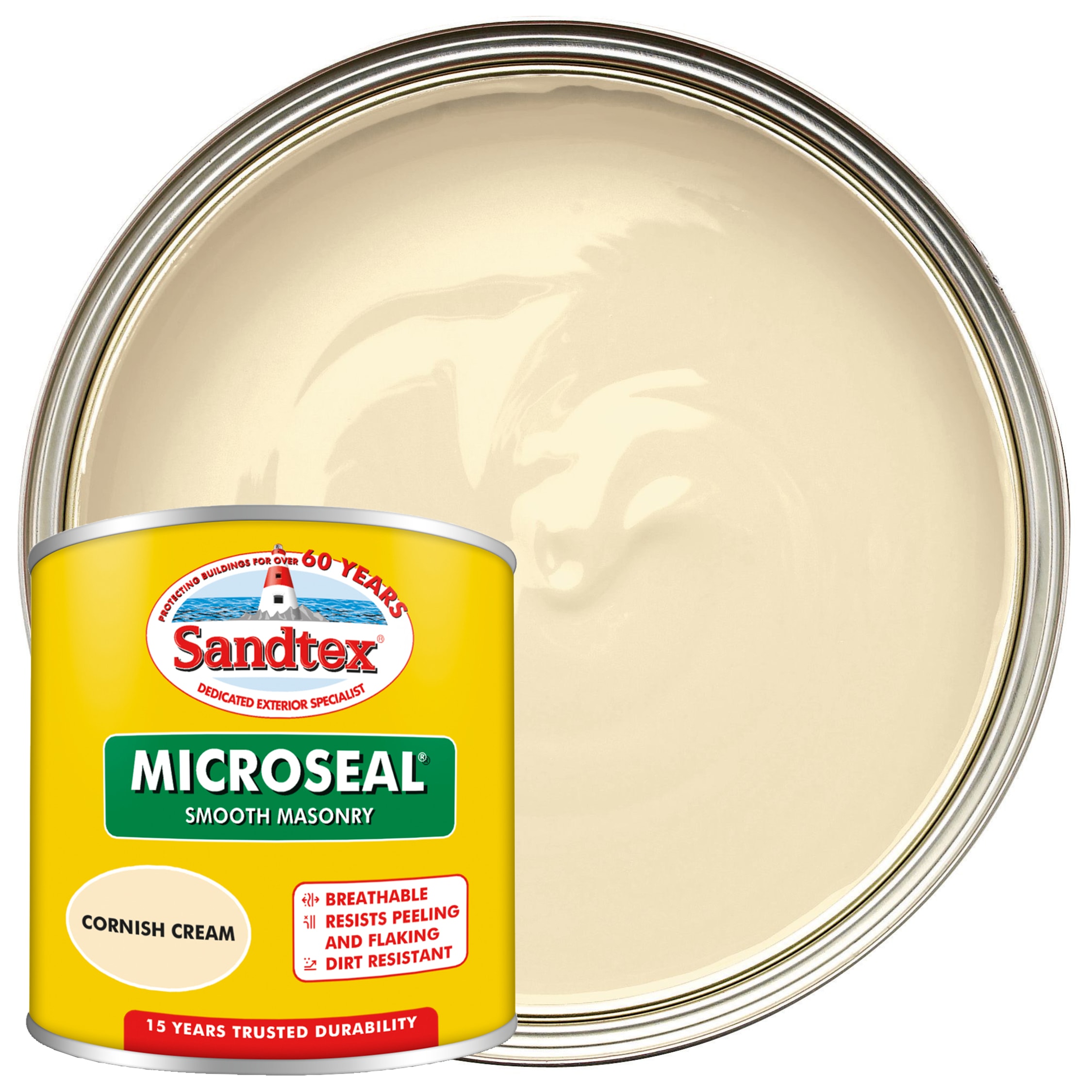 Sandtex cream paint clearance
