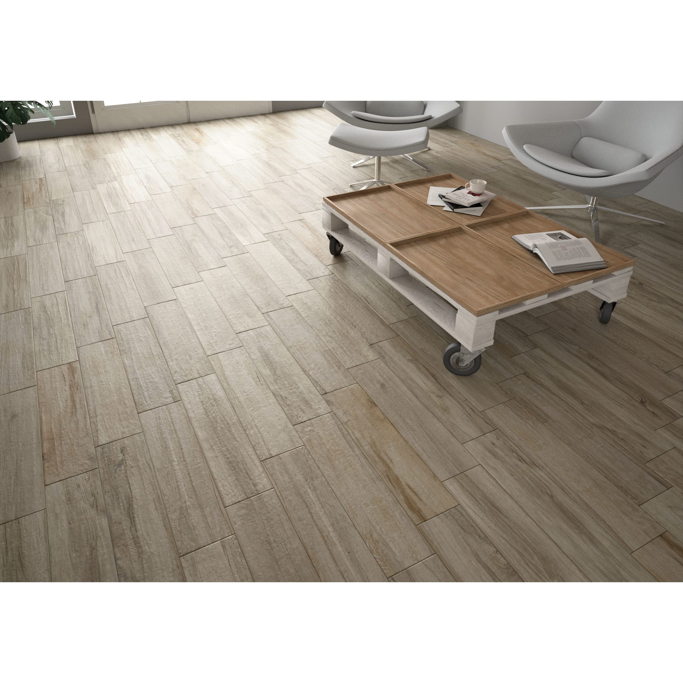 Wickes Mercia Grey Wood Effect Wall Floor Tile 150 X 600mm