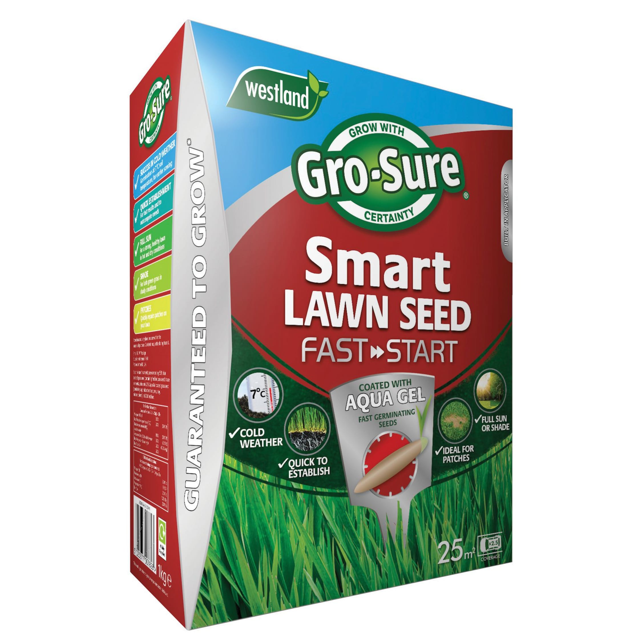 GRO-Sure Fast Acting Grass Lawn Seed 390g 13m2 Extra 30%