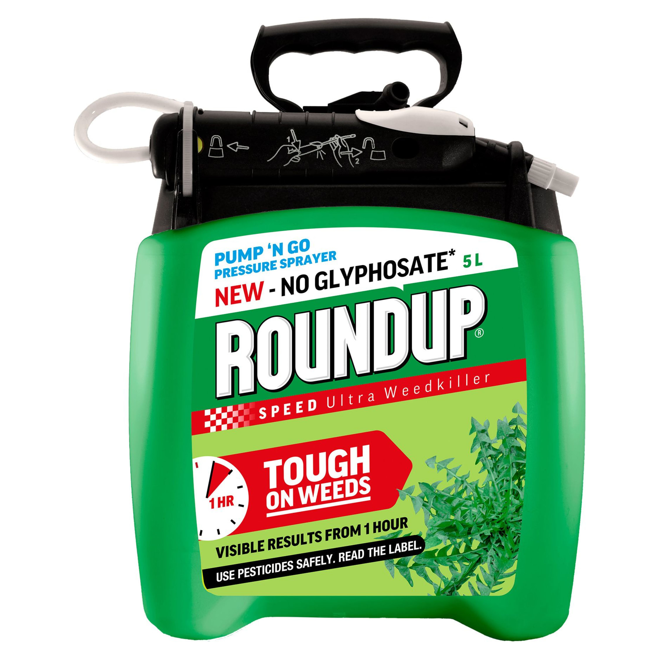 Roundup Speed Ultra Pump n Go Weed Killer - 5L | Wickes.co.uk