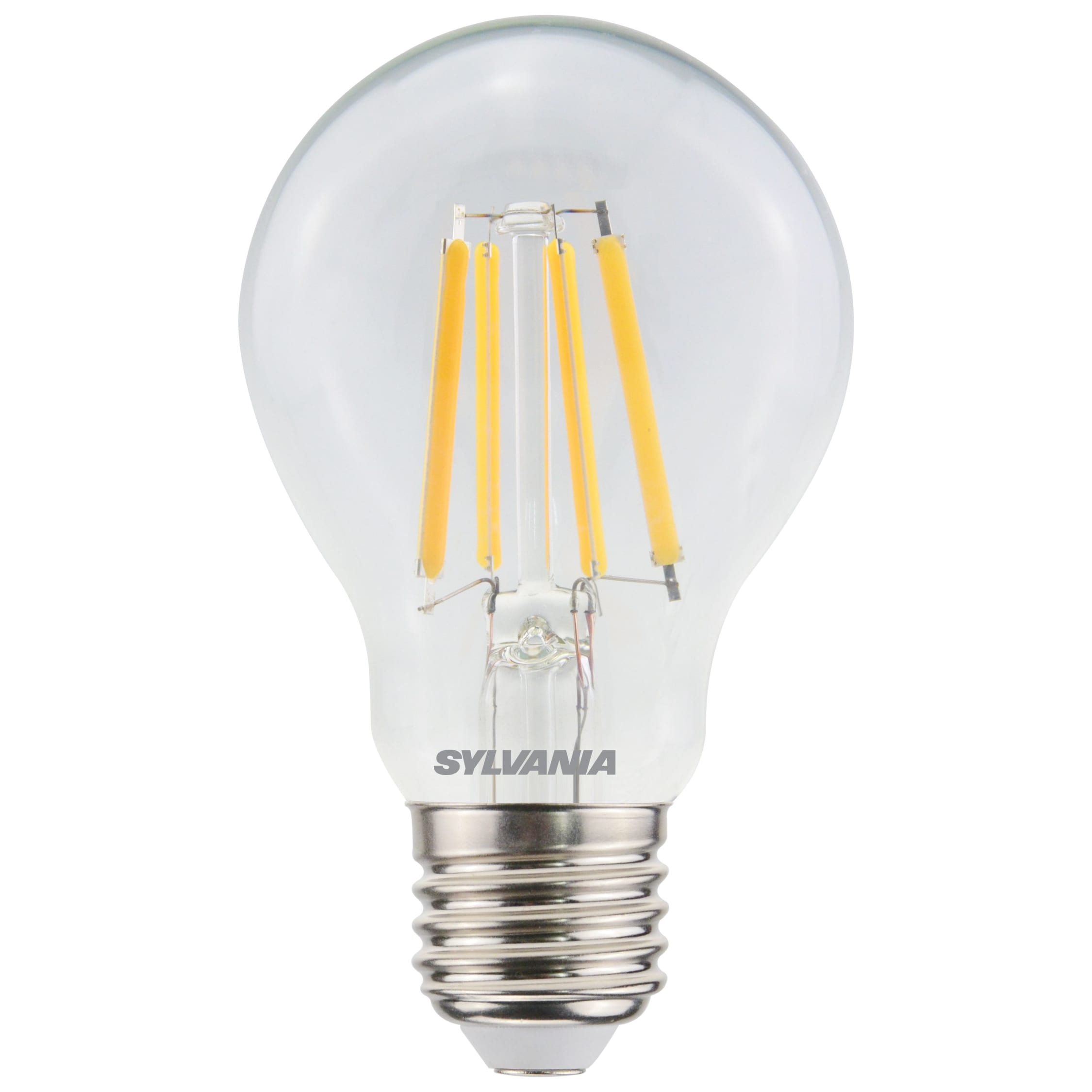 Sylvania 7W LED dimmable GLS light bulb E27 ES warm white 2700K 800lm 