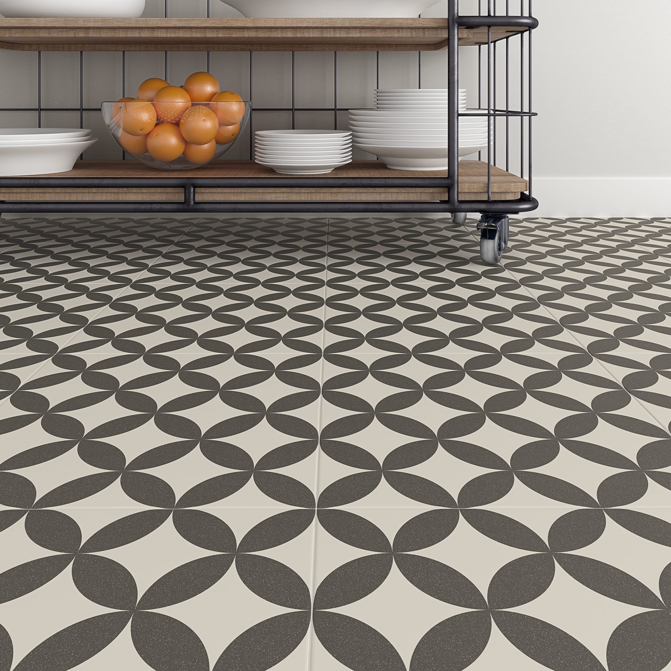Patterned porcelain best sale tile