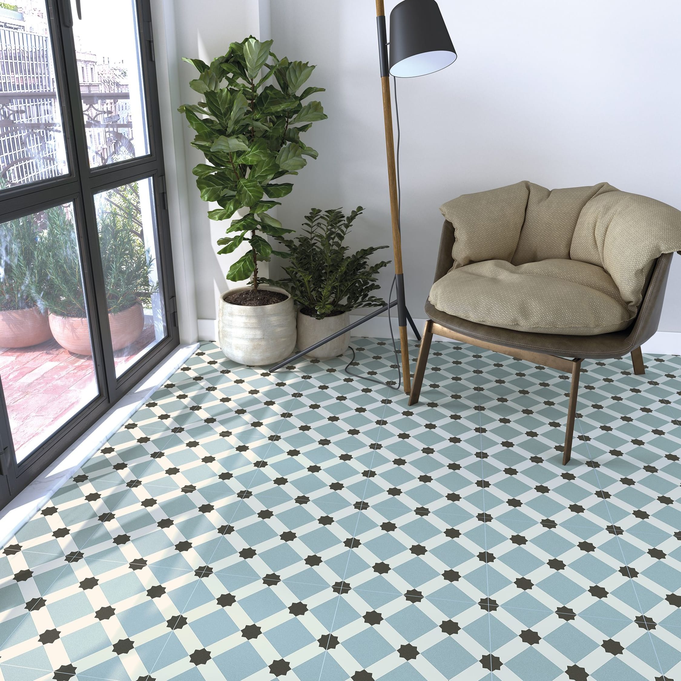 Patterned 2024 floor tiles