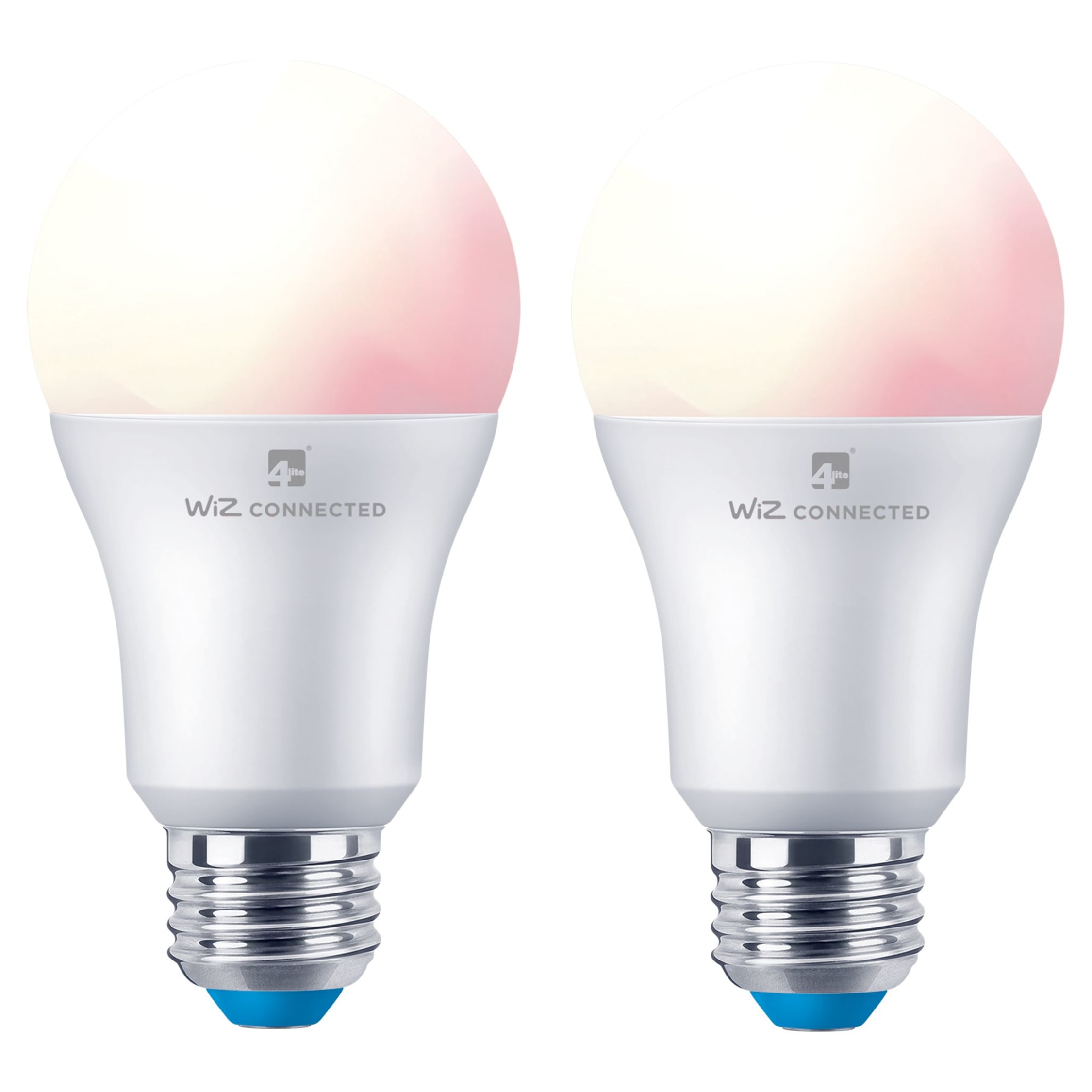 4lite WiZ Connected LED SMART E27 Light Bulbs - White & Colour - Pack of 2  | Wickes.co.uk