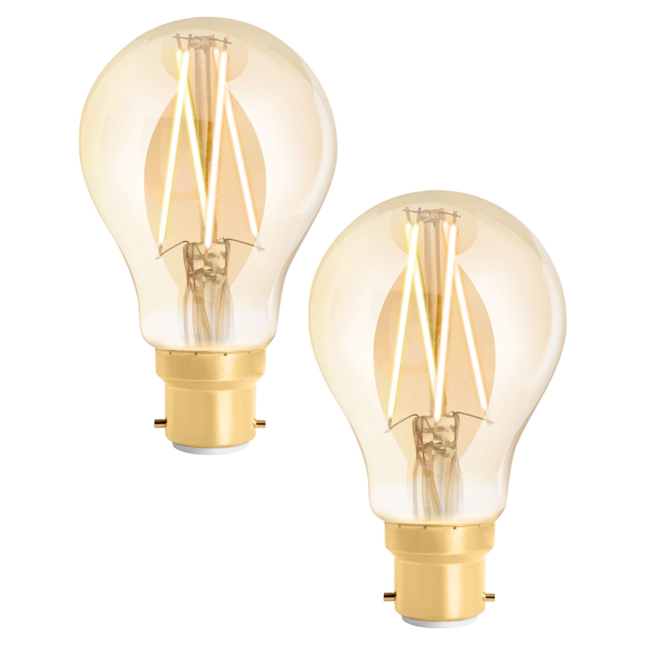 4lite WiZ Connected LED SMART B22 Filament Light Bulbs - Amber - Pack of 2  | Wickes.co.uk
