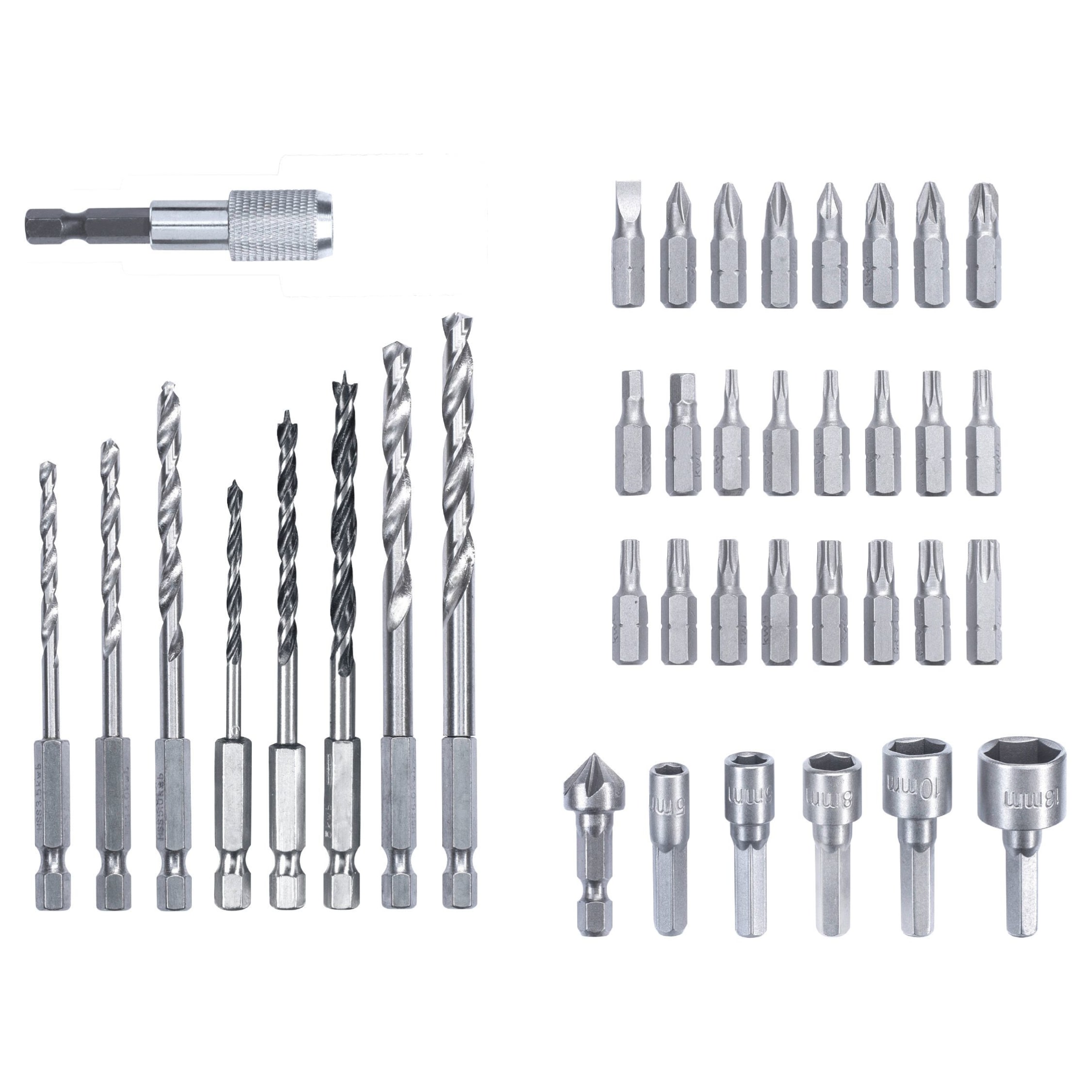 Screwdriver tips for drill Clearance