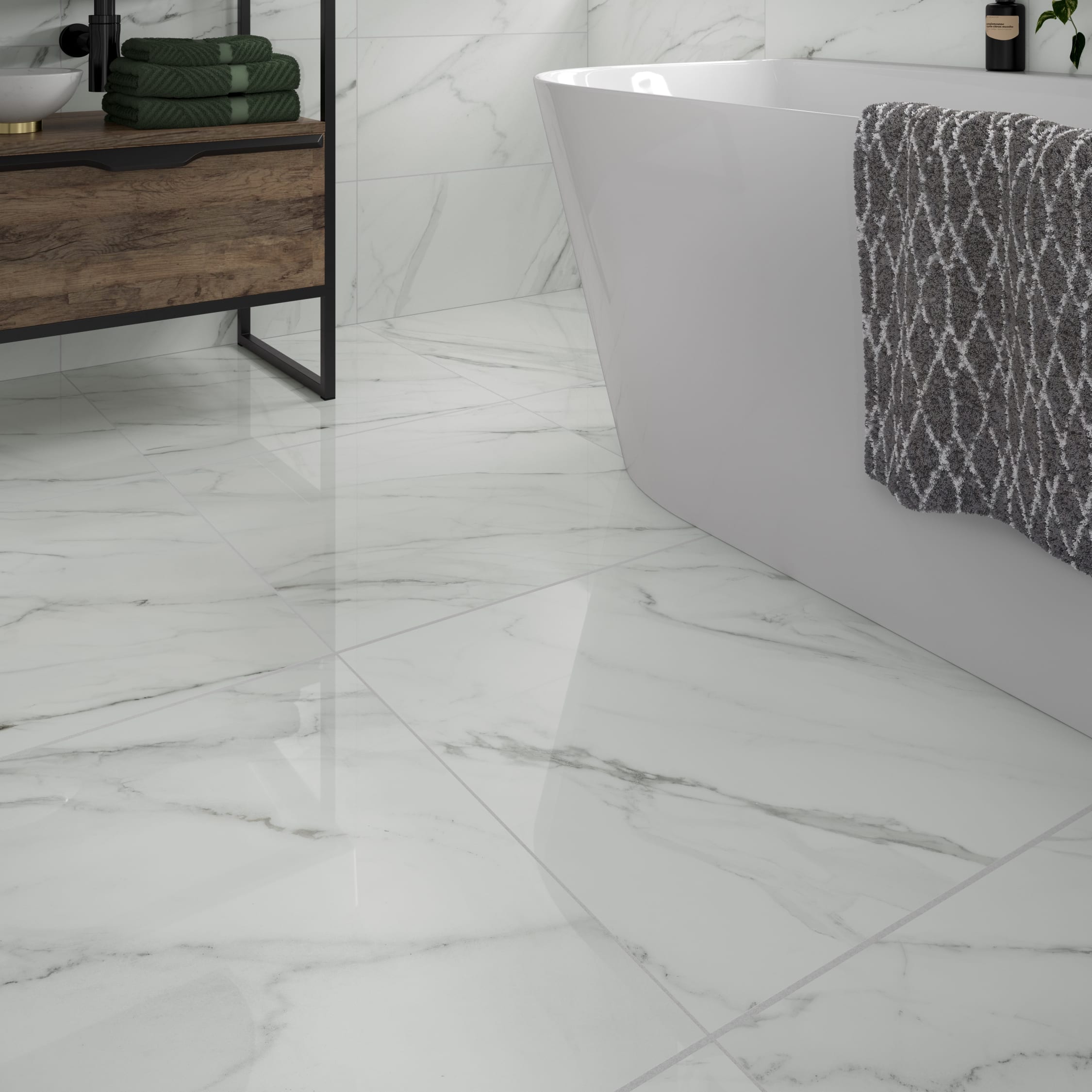 New Calacatta Polished 600x1200 | My Tile Market