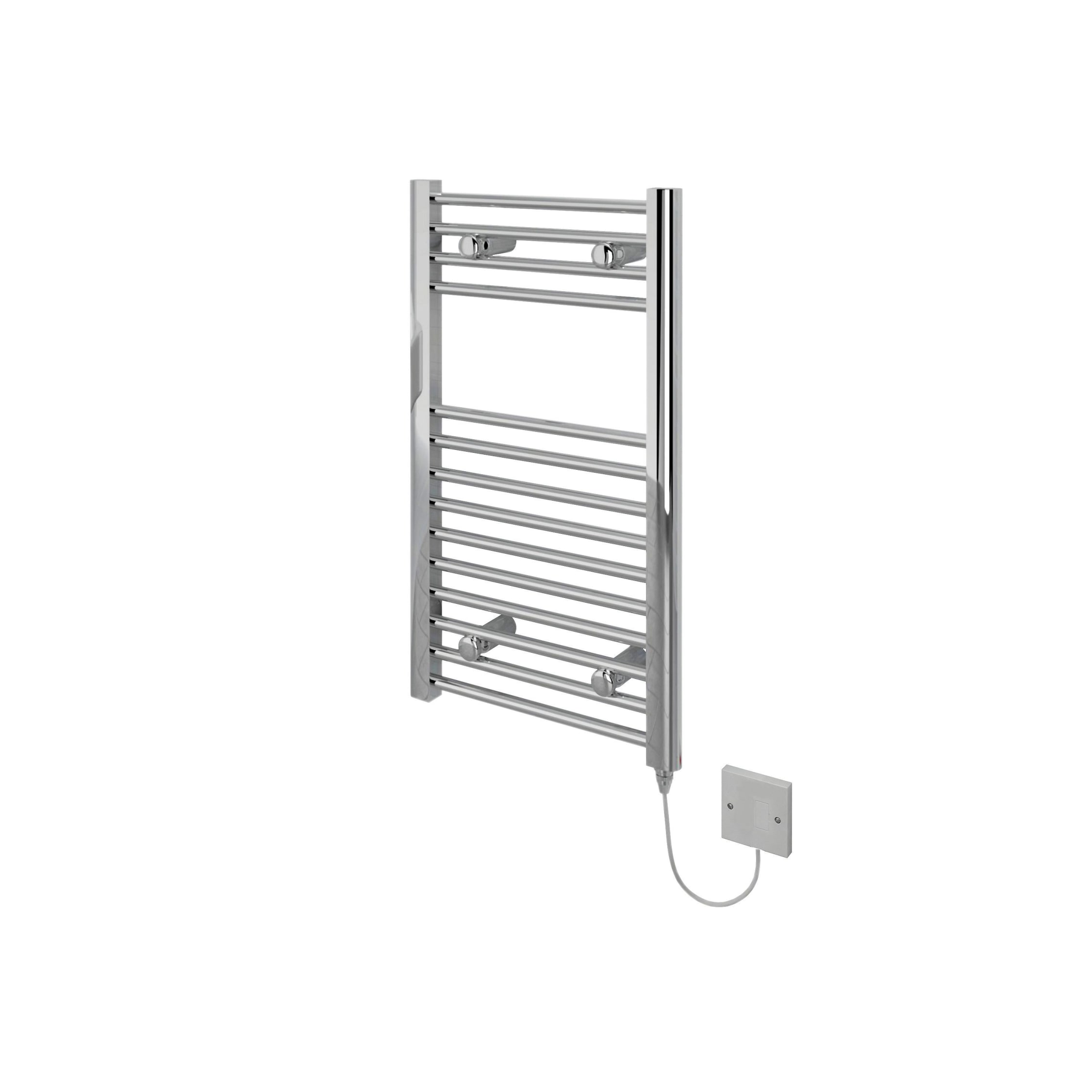 Bathroom Straight Heated Towel Radiator Ladder Rail 700 x 400 Chrome Warmer 