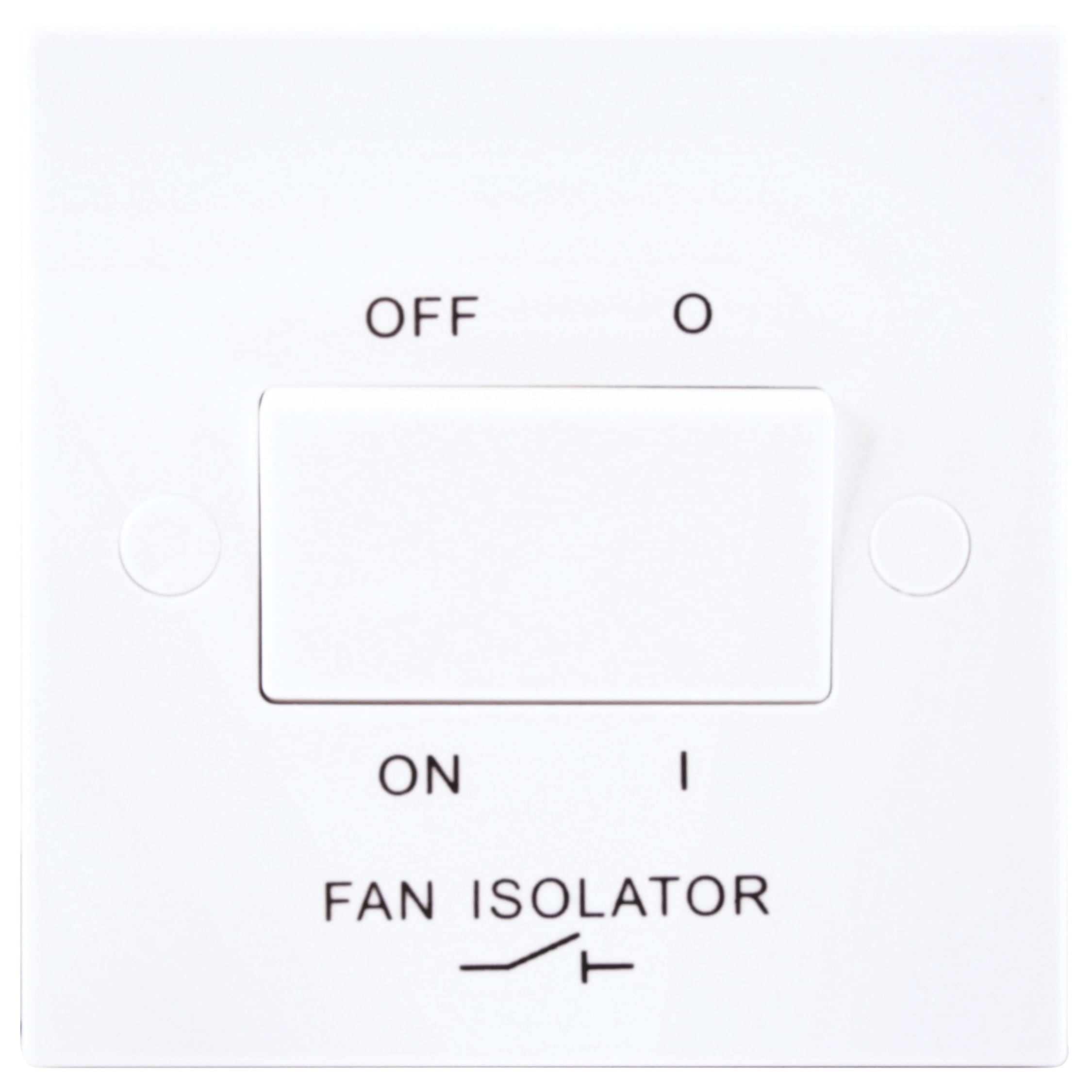 Schraubenlose 10a 3 polig Fan Isolator Switch-poliert Messing 15yr Garantie ip20