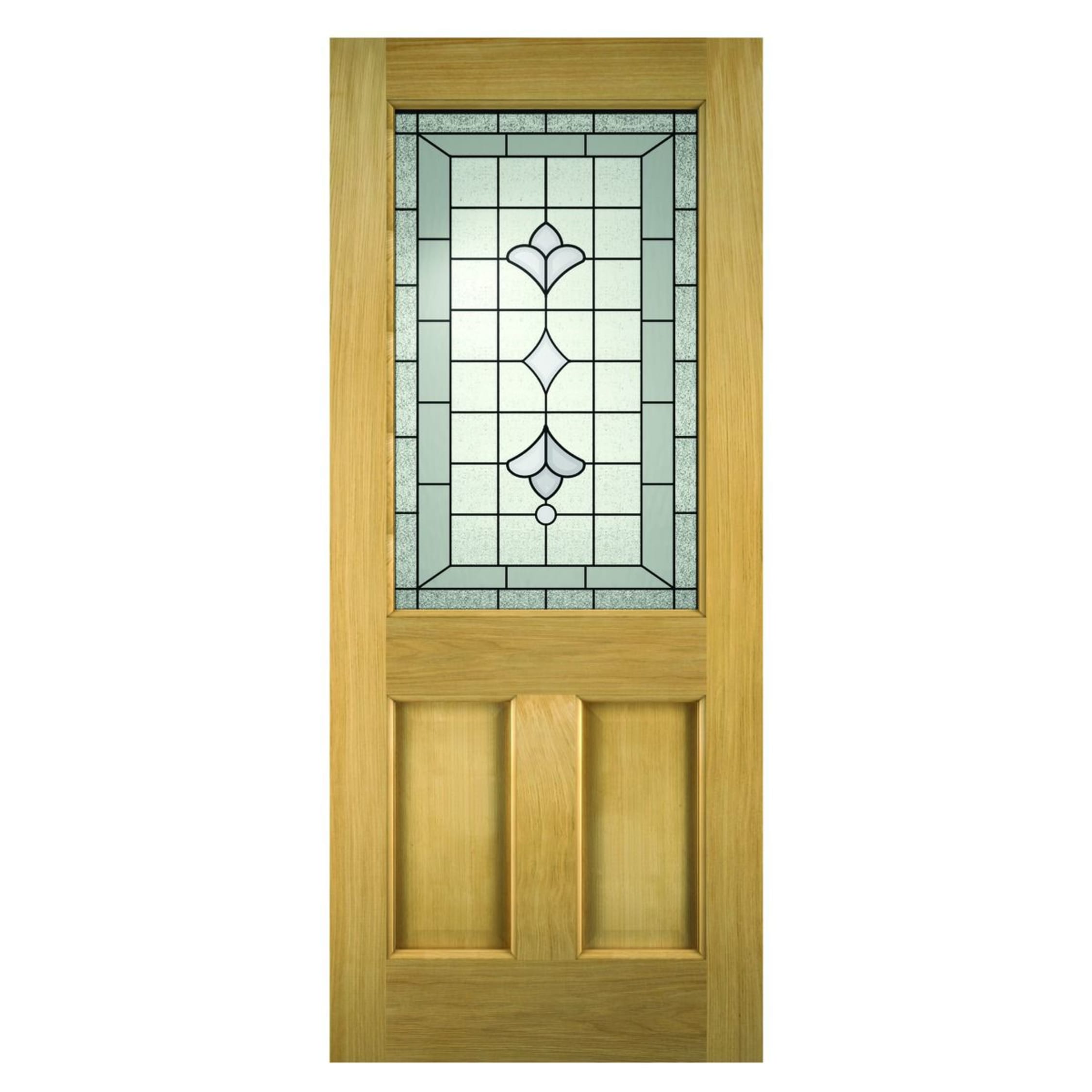 Wickes Avon External Oak Door Glazed 2 Panel | Wickes.co.uk
