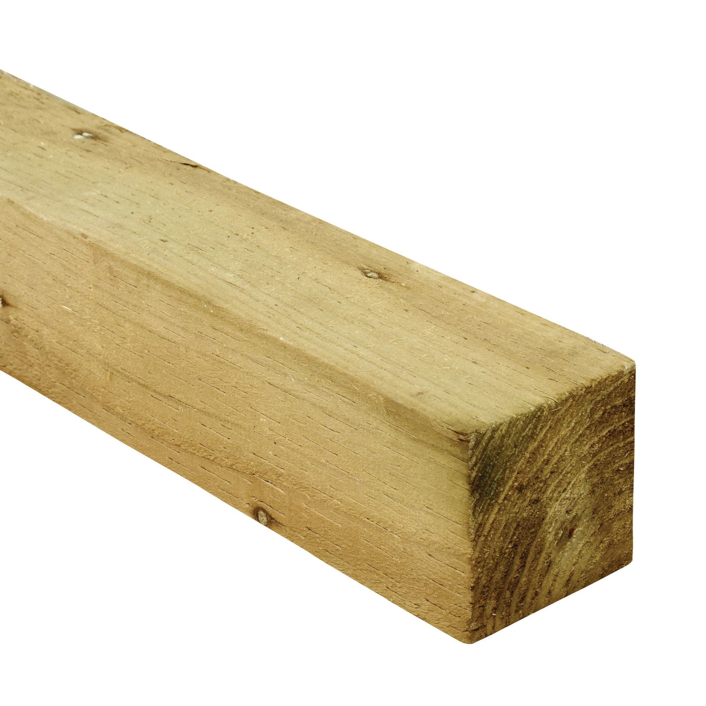 1 LENGTH INC DELIVERY 8FT 6X6 TIMBER FENCE POST GREEN TREATED 2.4M 