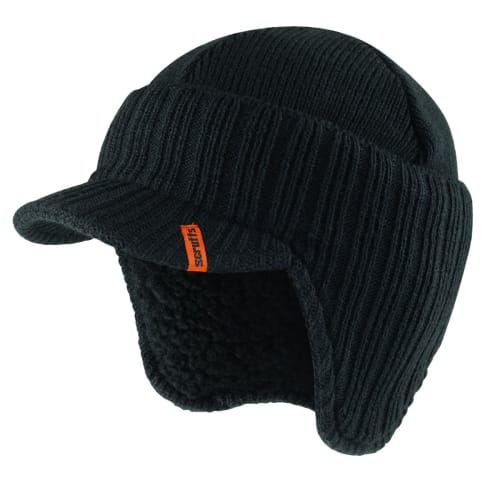 Scruffs Peaked Beanie Hat Black