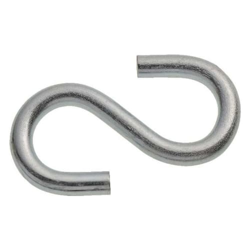 Wickes Bright Zinc Plated S Hook - 50mm - Pack 4