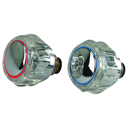 Replacement HOT & Cold Victorian Style Cross Head TAP TOP Covers Chrome Plated 1/2″ for Basinath & Kitchen Sink TAPS