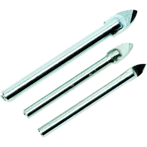 Wickes 3 Piece Tile & Glass Drill Bit Set