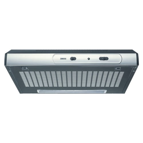Zanussi ZHT631X 60cm Cooker Hood Stainless Steel Black Wickes