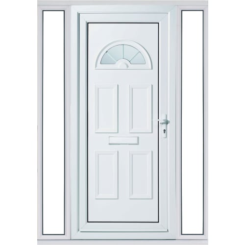 Euramax Carolina 2 Sidelight Left Hand Hung uPVC White Door Set