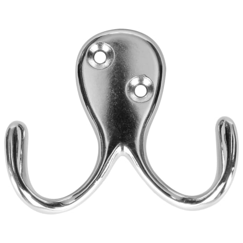Wickes Two Prong Coat Hook Chrome Wickes