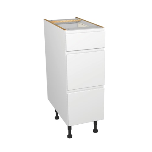 Wickes Madison White Gloss Handleless Drawer Unit 300mm Wickes