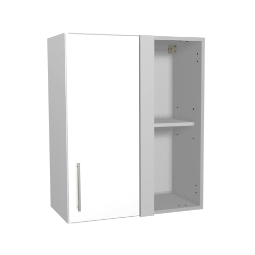 White gloss hot sale corner cupboard