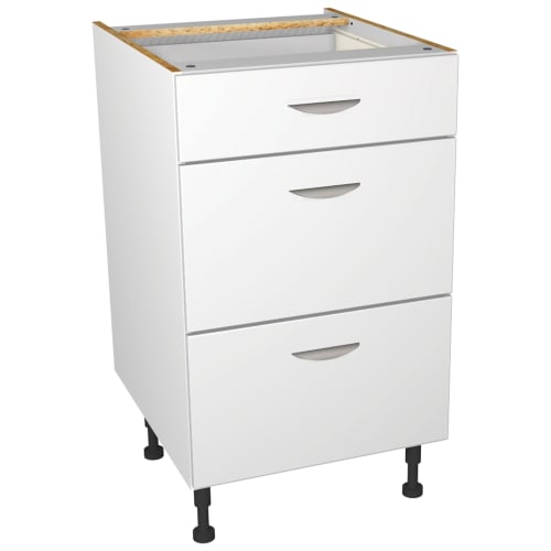 Wickes Dakota White Matt Slab Drawer Unit 500mm Wickes