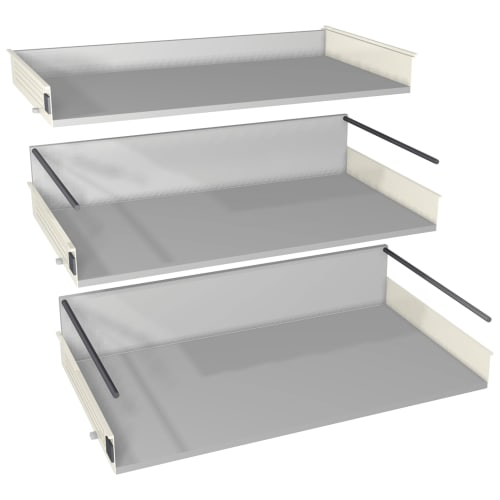 Pan drawer unit outlet