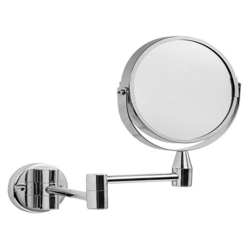 Bathroom wall outlet makeup mirror