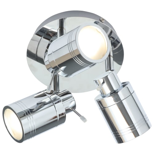 Spa Scorpius Chrome Treble Ceiling Spot Light 105W Wickes