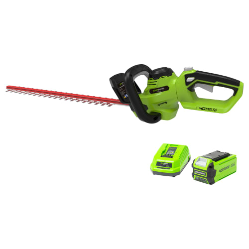 Greenworks Cordless Hedge Trimmer 40V with 2Ah Battery & Charger