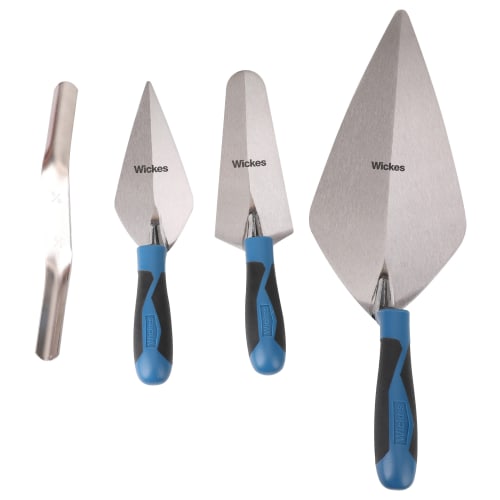 Wickes Builders General Purpose 4 Piece Trowel Set Wickes