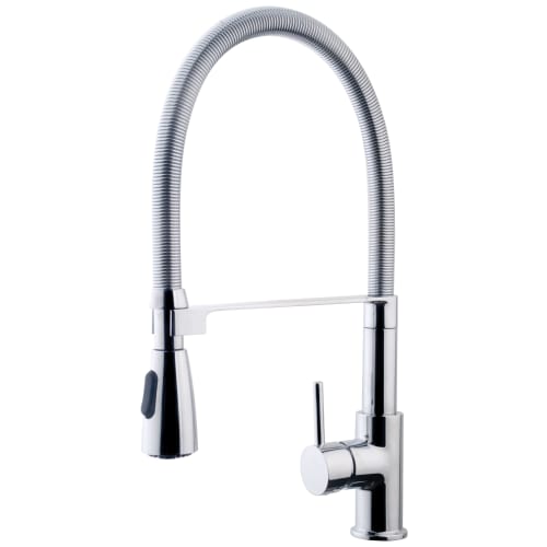 Tohlar Single Lever Pull-Out Kitchen Faucet – Brushed Nickel, High Arc, 3-Mode Spray, 5-Year Warranty