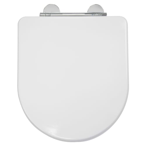 Croydex Garda D Shaped Flexi Fix Wooden Soft Close Toilet Seat